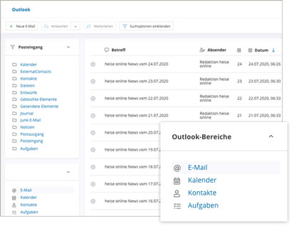 Intranet Software Module Outlook