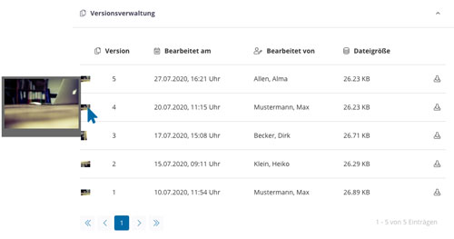 Versionsverwaltung Dokumentenablage