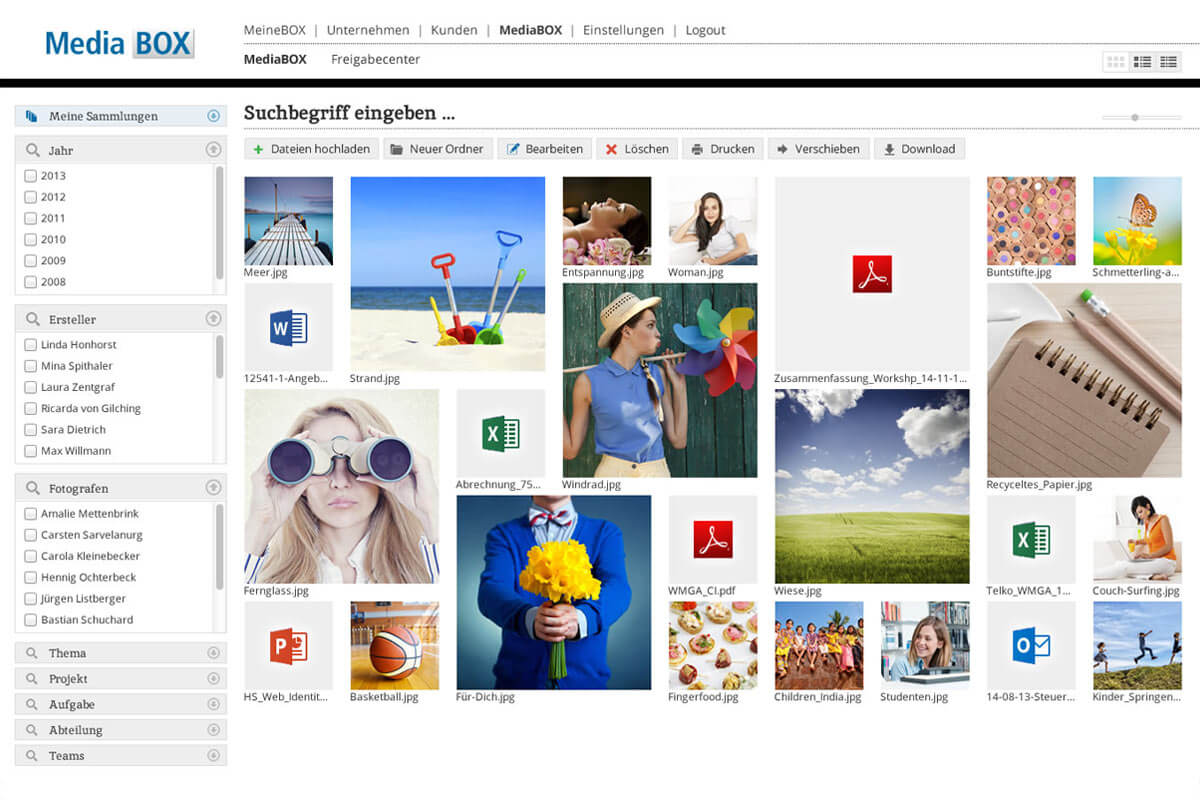 Intranet Software MediaBOX Erweiterungen Intranet Software MediaBOX