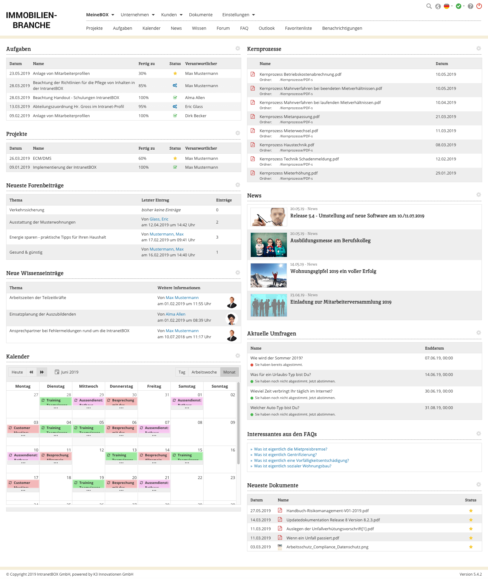 Immobilienbranche Immobilienbranche Intranet