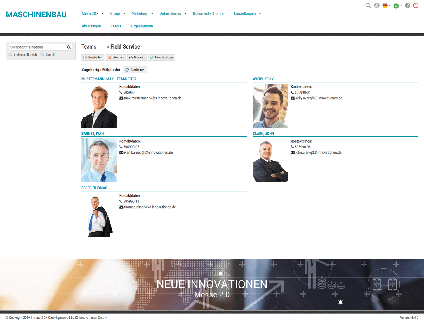 Maschinenbau Team