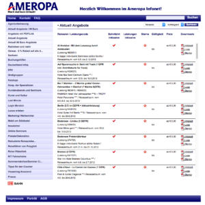Touristik Extranet Angebote