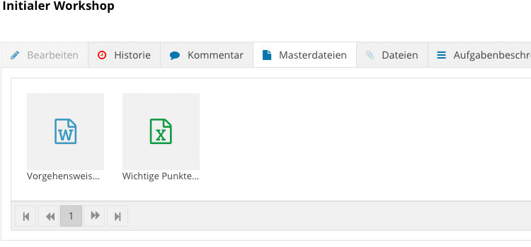 Workflow Erstellung Workflow Software Detailansicht
