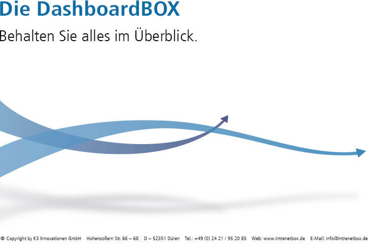 Intranet Software Broschüre DashboardBOX