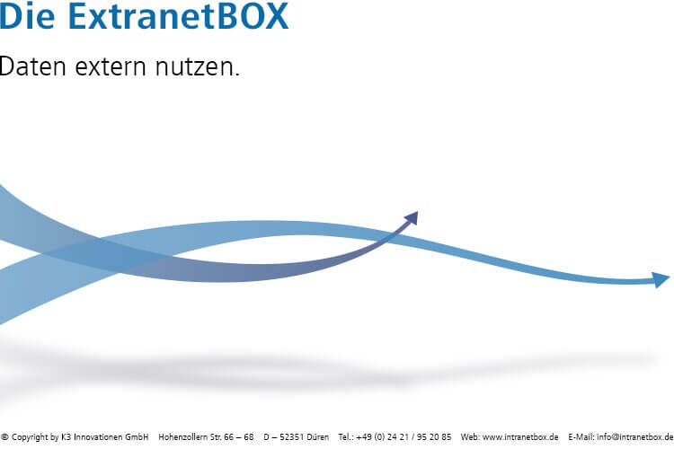 Intranet Software Broschüre ExtranetBOX