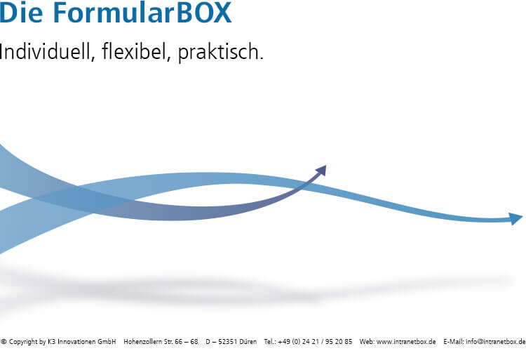 Intranet Software Broschüre FormularBOX