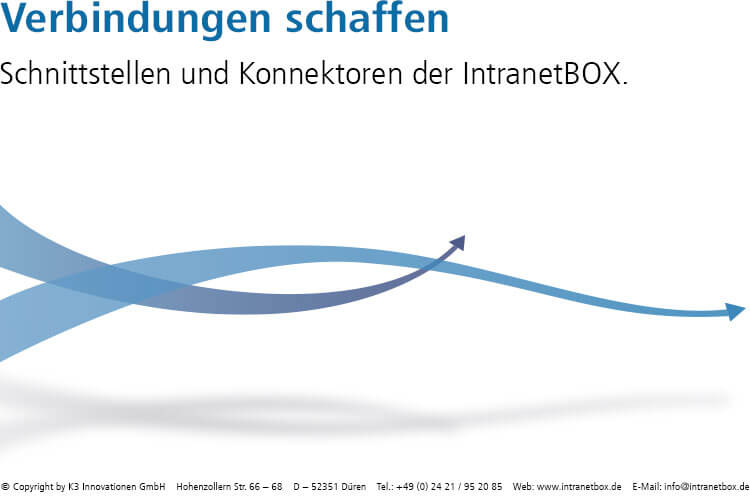 Intranet Software Broschüre Schnittstellen und Konnektoren