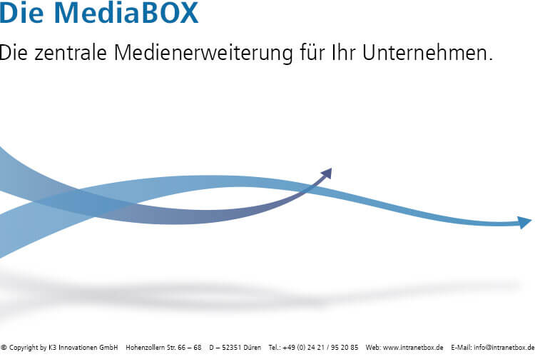 Intranet Software Broschüre MediaBOX
