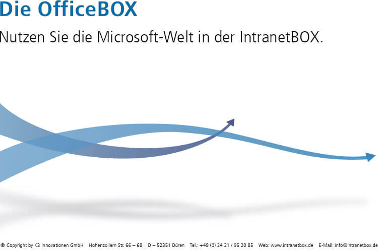 Intranet Software Broschüre OfficeBOX