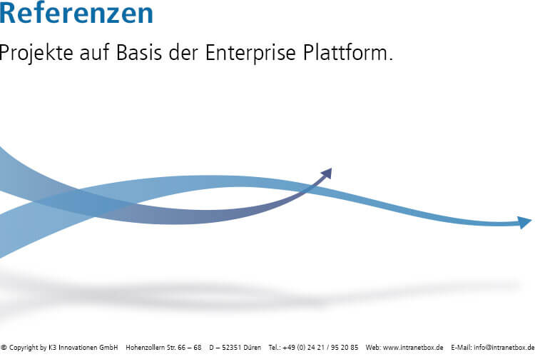 Intranet Software Broschüre Referenzen