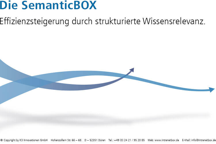 Intranet Software Broschüre SemanticBOX