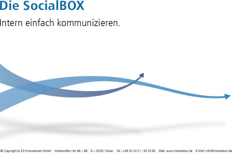 Intranet Software Broschüre SocialBOX